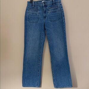 Ann Taylor LOFT Relaxed Straight Leg Jeans - Medium Blue